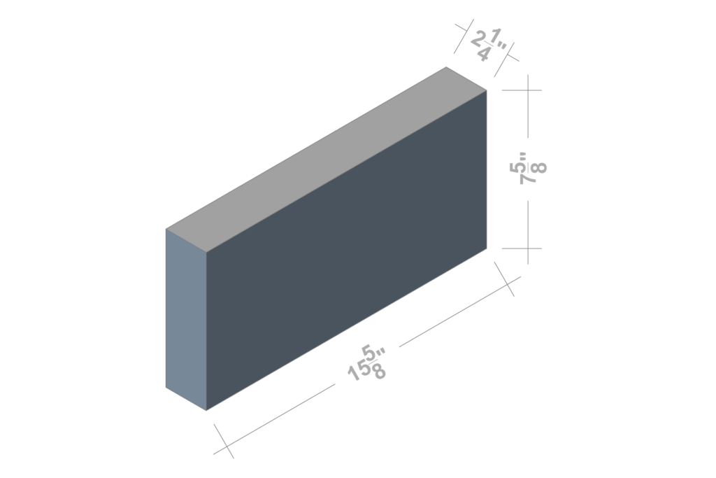 2.25 X 8 X 16 SOLID