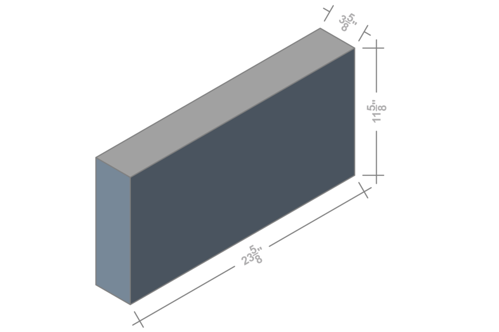 4 X 12 X 24 SOLID