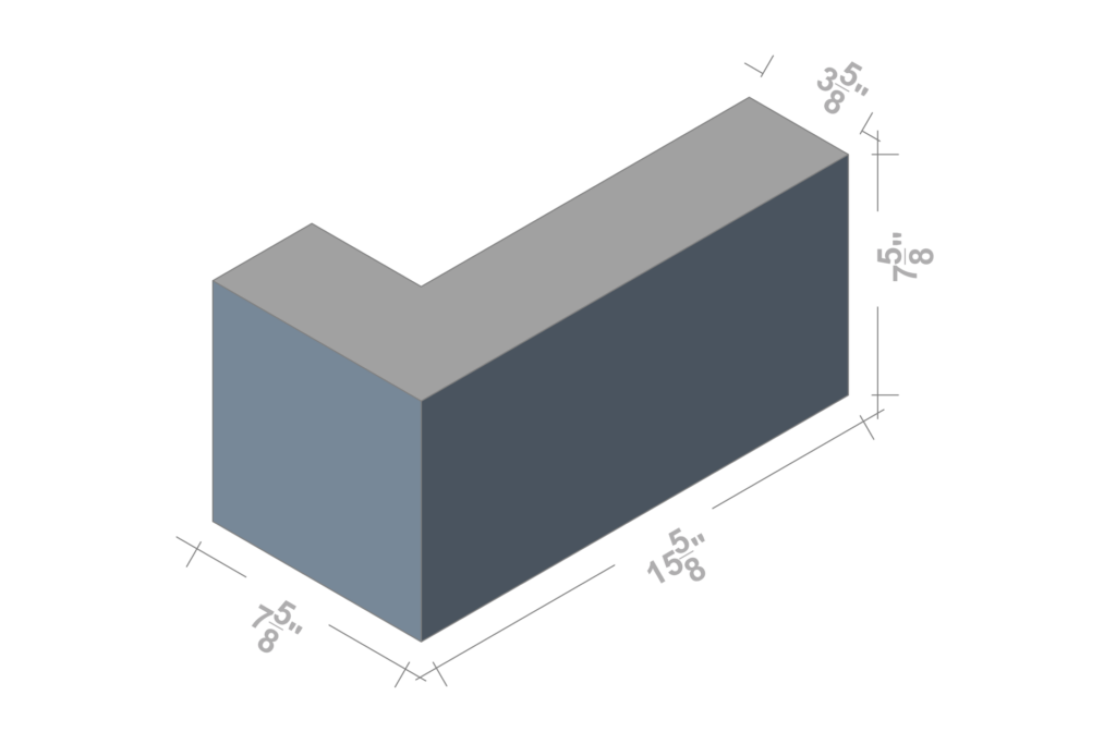 4 X 8 X 16 L CORNER