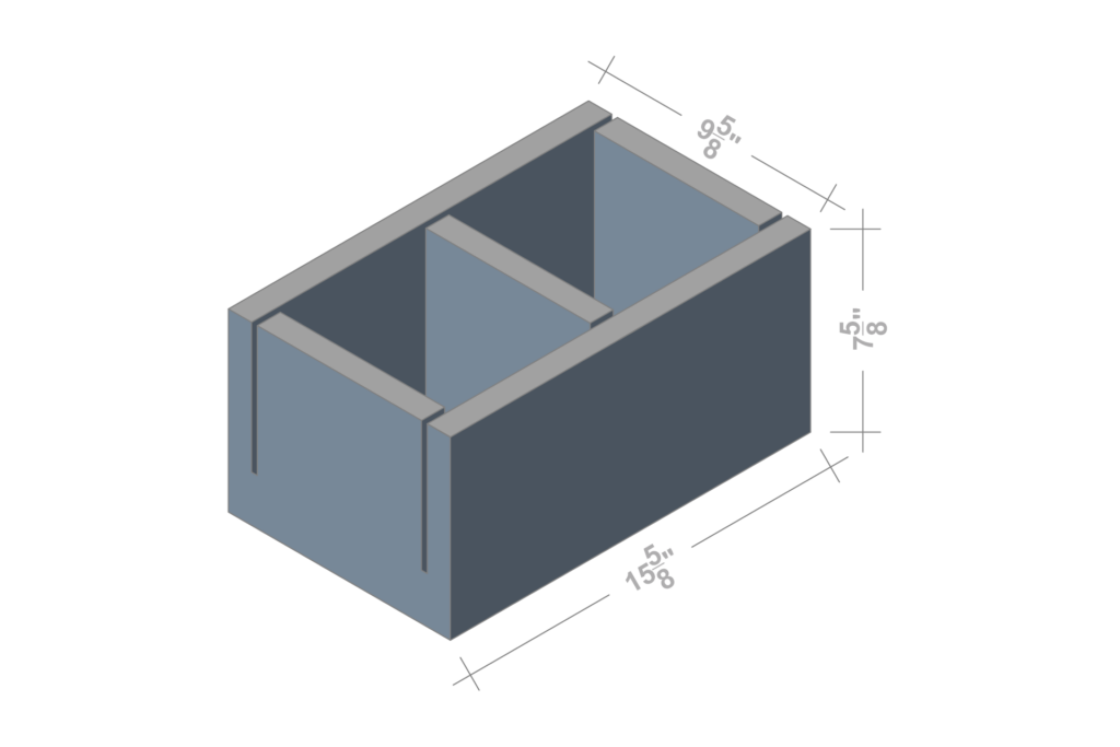 10 X 8 X 16 KNOCKOUT BOND BEAM