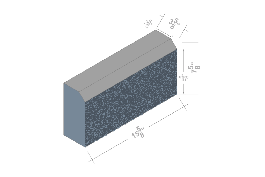 4 X 8 X 16 CHAMFER 1F