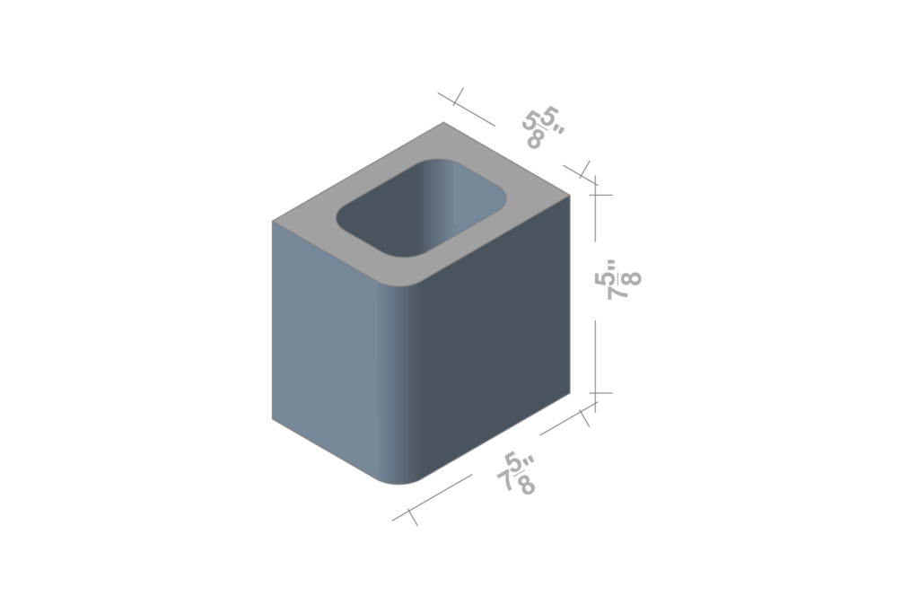 6 X 8 X 8 SBN HALF