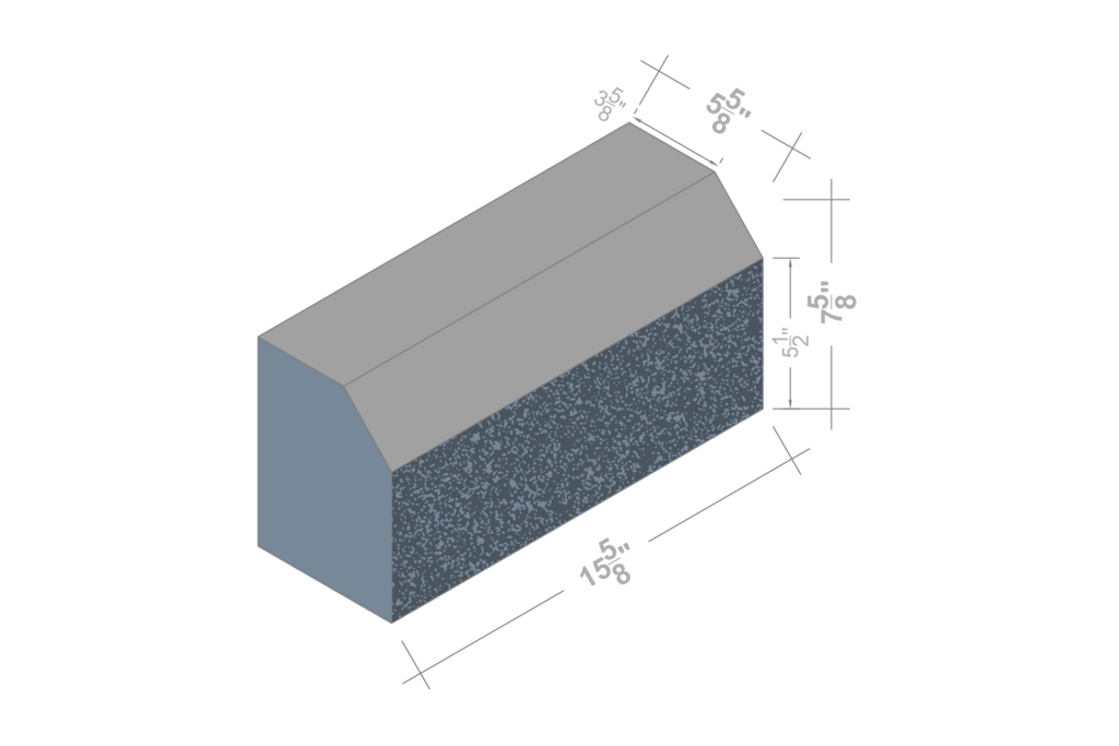 6 X 8 X 16 CHAMFER 1F