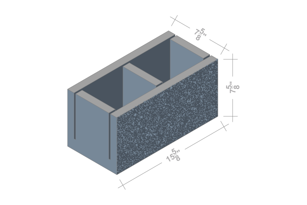 8 X 8 X 16 KNOCK OUT BOND BEAM 1F