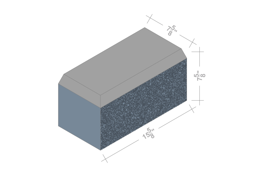 8 X 8 X 16 SOLID PYRAMID CAP