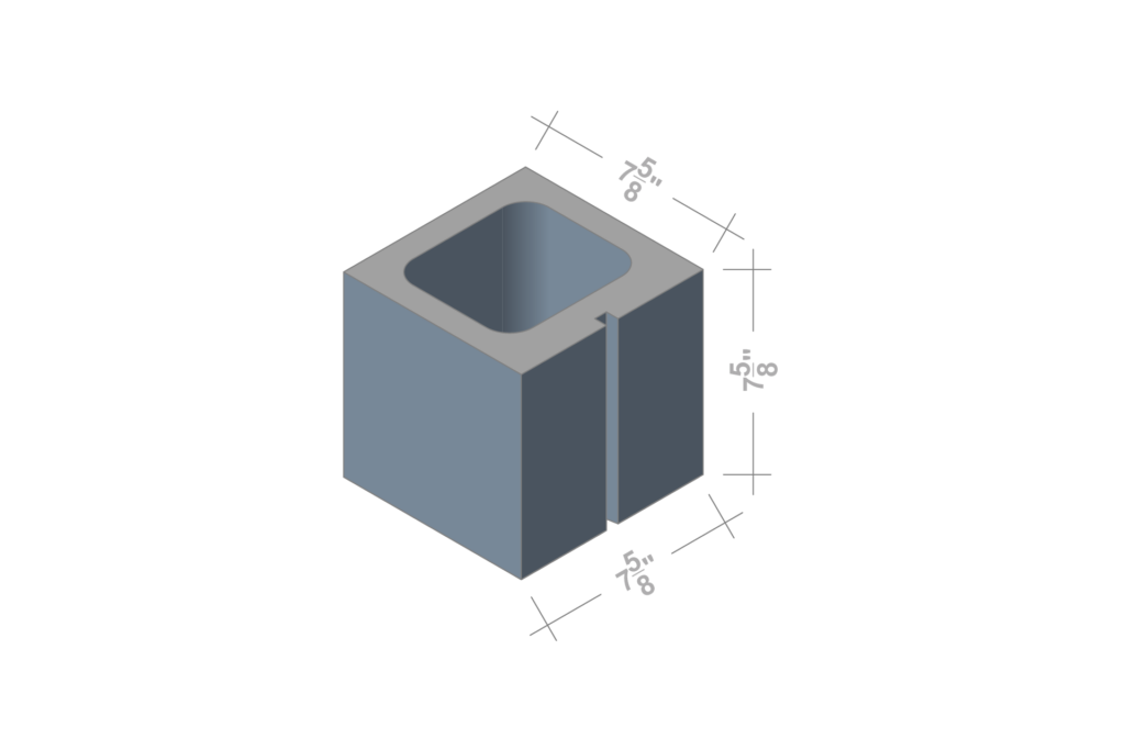 8 X 8 X 8 HALF